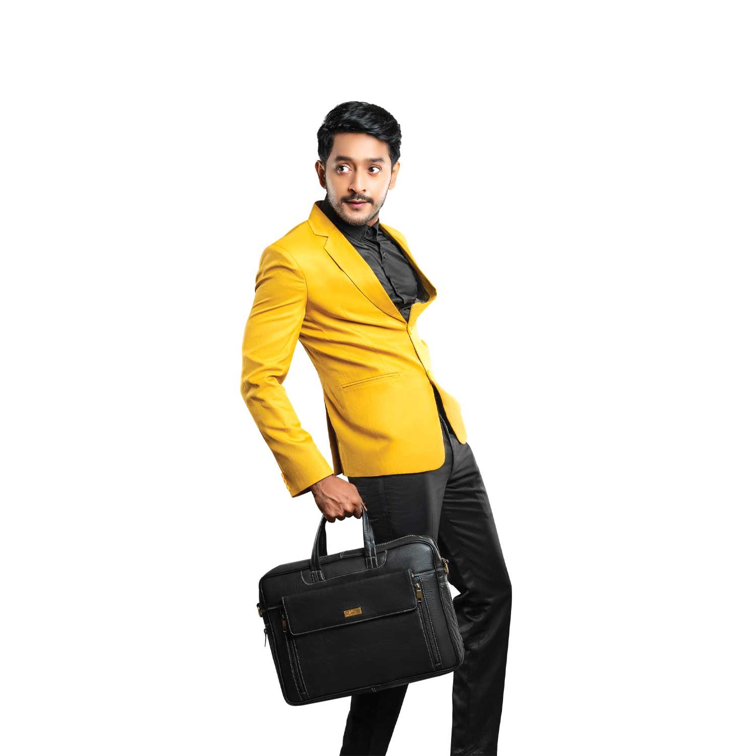 Wildleather Men’s Genuine Leather Executive Office & Laptop Messenger Bag(OFL107-207 )