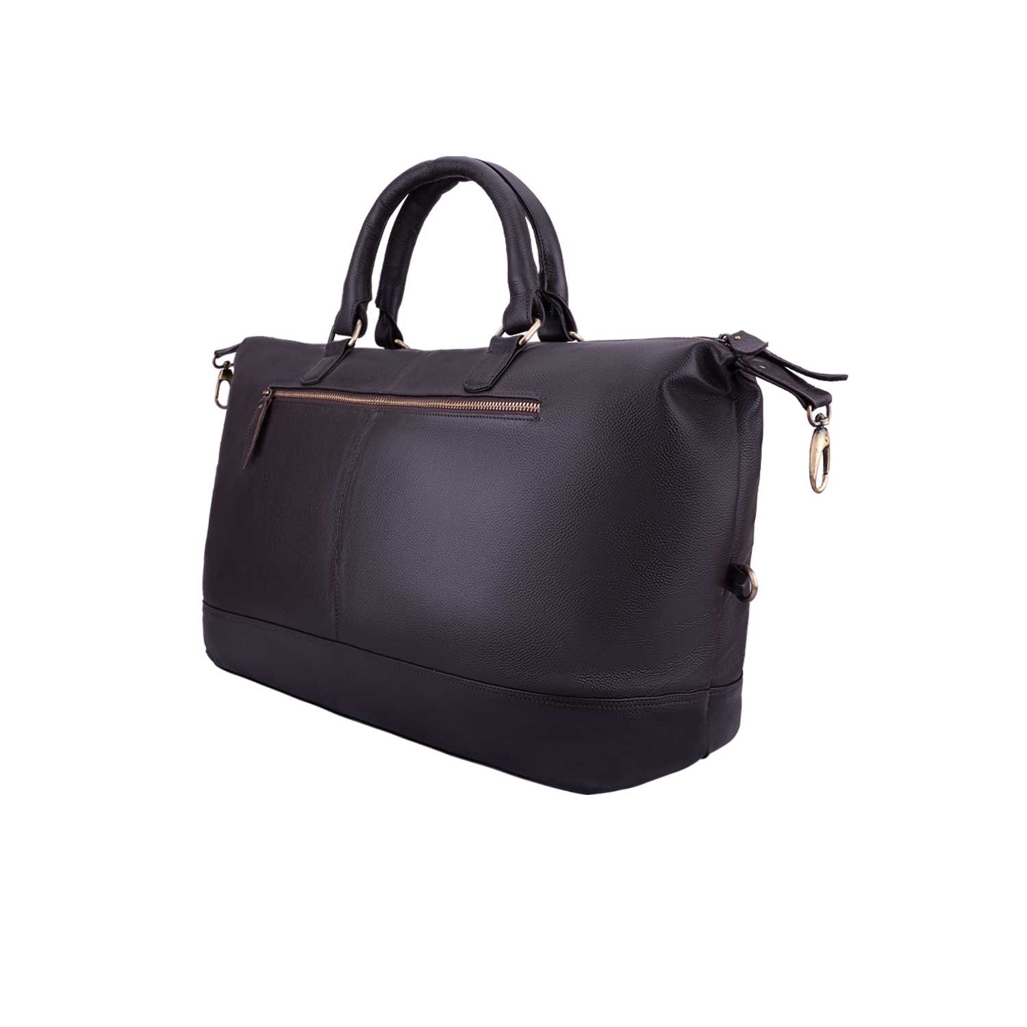 Premium Genuine Leather Duffle & Luggage Weekender Bag UDB107-104 Overnight Travel Satchel Bag - Image 4