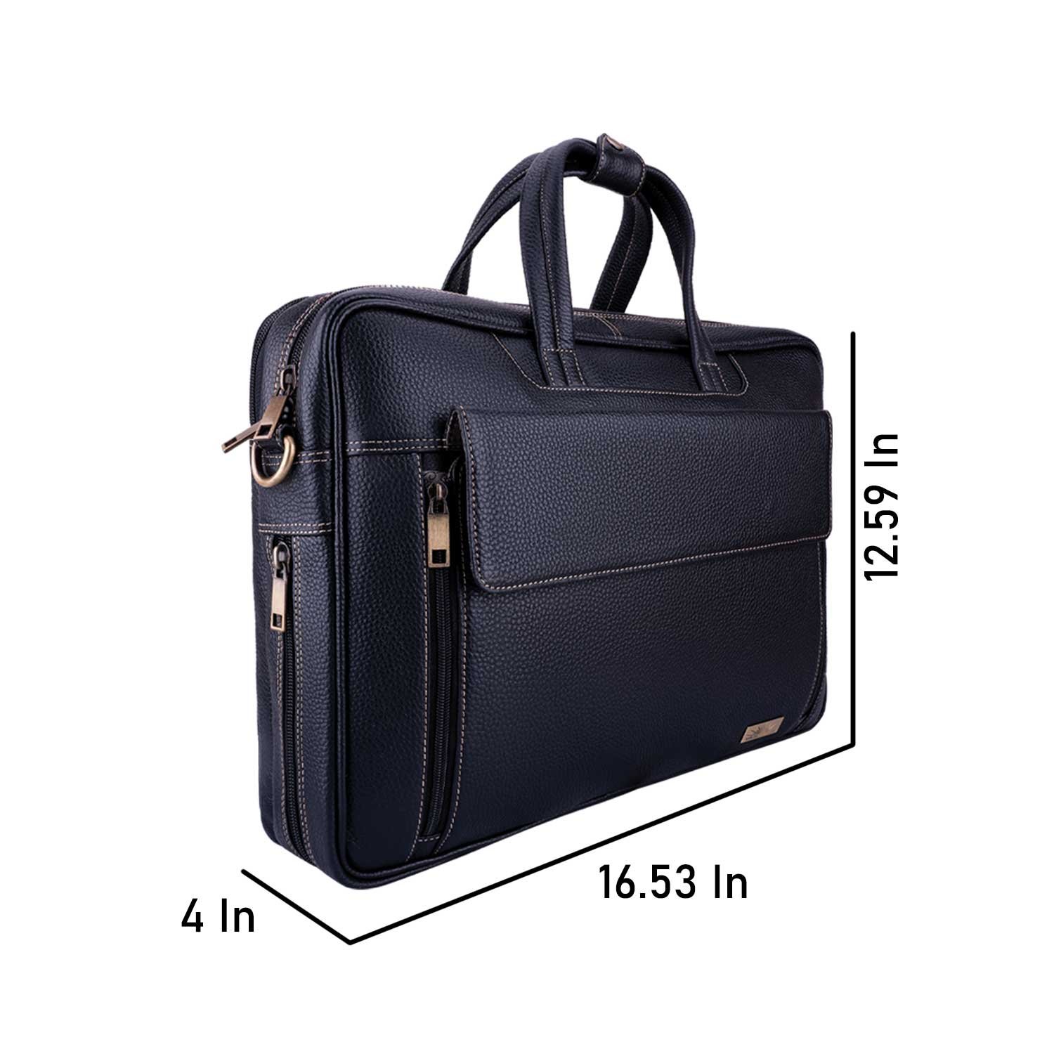 Wildleather Men’s Genuine Leather Executive Office & Laptop Messenger Bag(OFL107-207 ) - Image 4