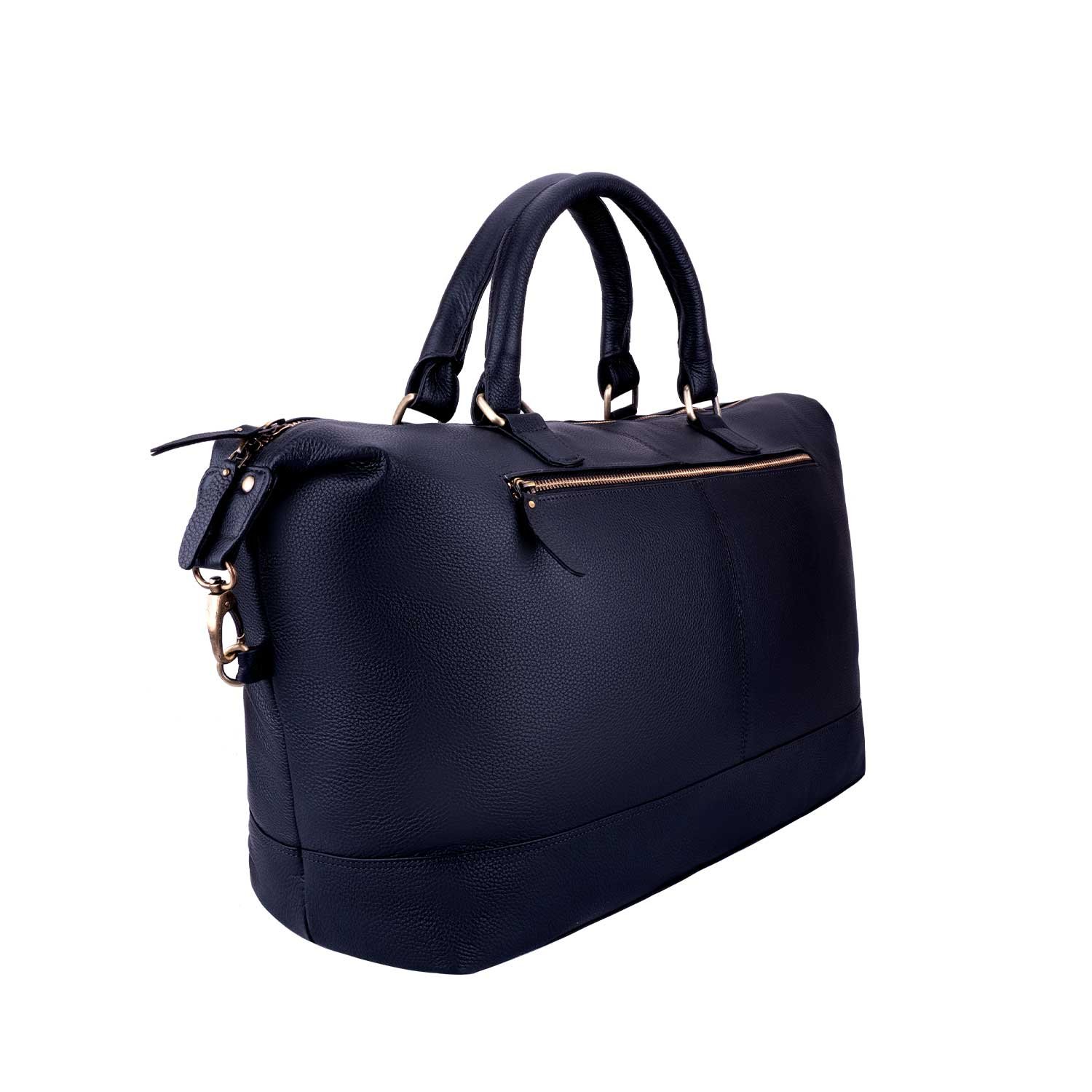 Premium Genuine Leather Duffle & Luggage Weekender Bag UDB107-104 Overnight Travel Satchel Bag - Image 6