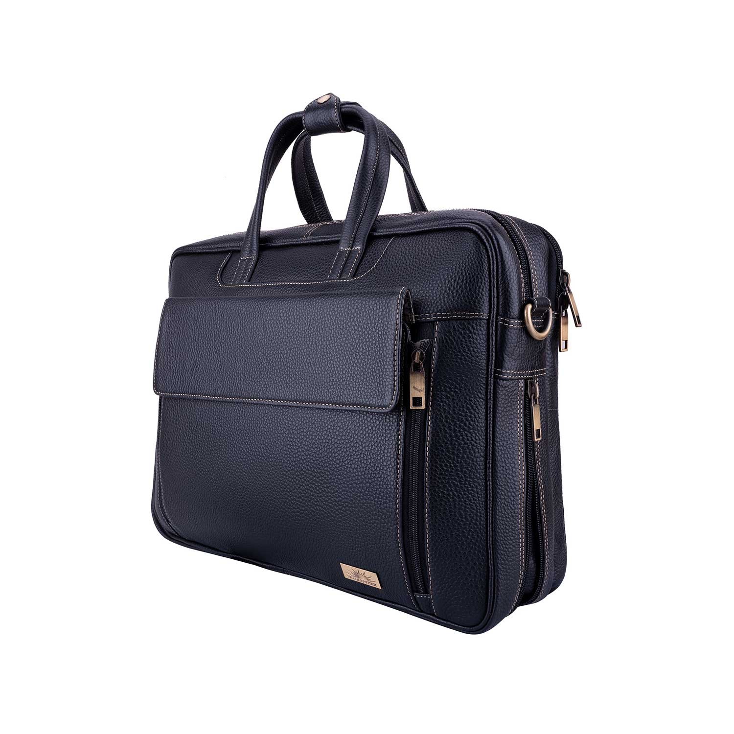Wildleather Men’s Genuine Leather Executive Office & Laptop Messenger Bag(OFL107-207 ) - Image 6