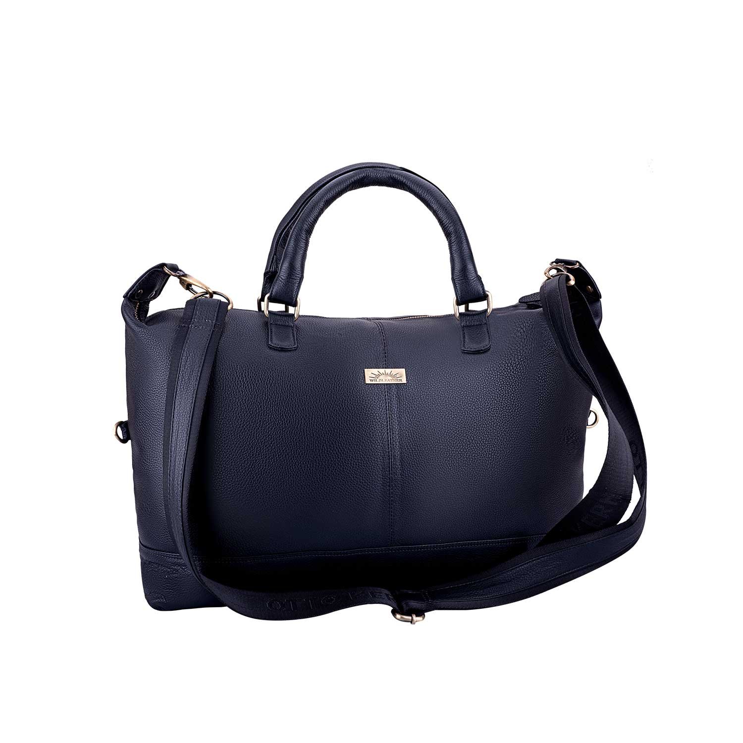 Premium Genuine Leather Duffle & Luggage Weekender Bag UDB107-104 Overnight Travel Satchel Bag - Image 7