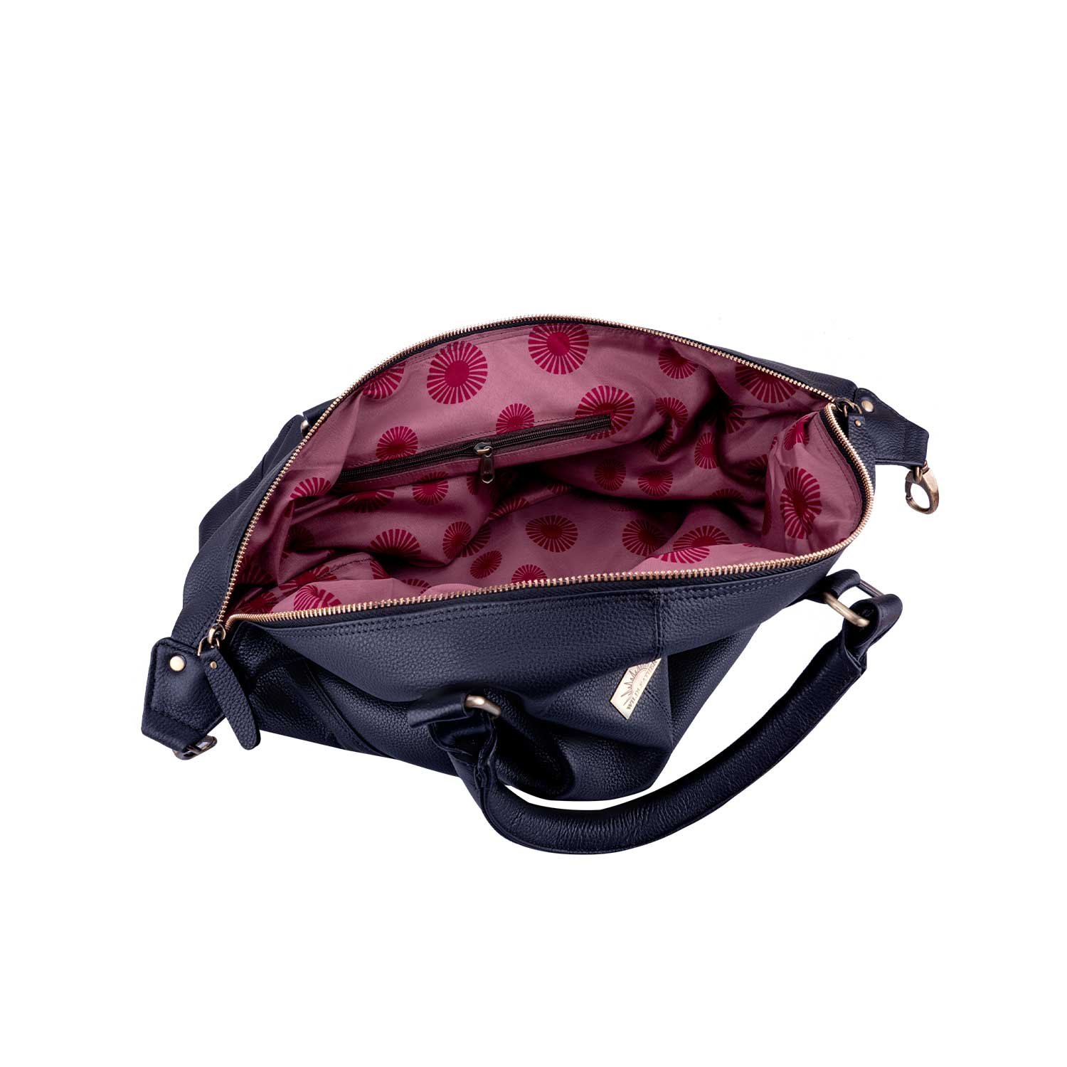 Premium Genuine Leather Duffle & Luggage Weekender Bag UDB107-104 Overnight Travel Satchel Bag - Image 8