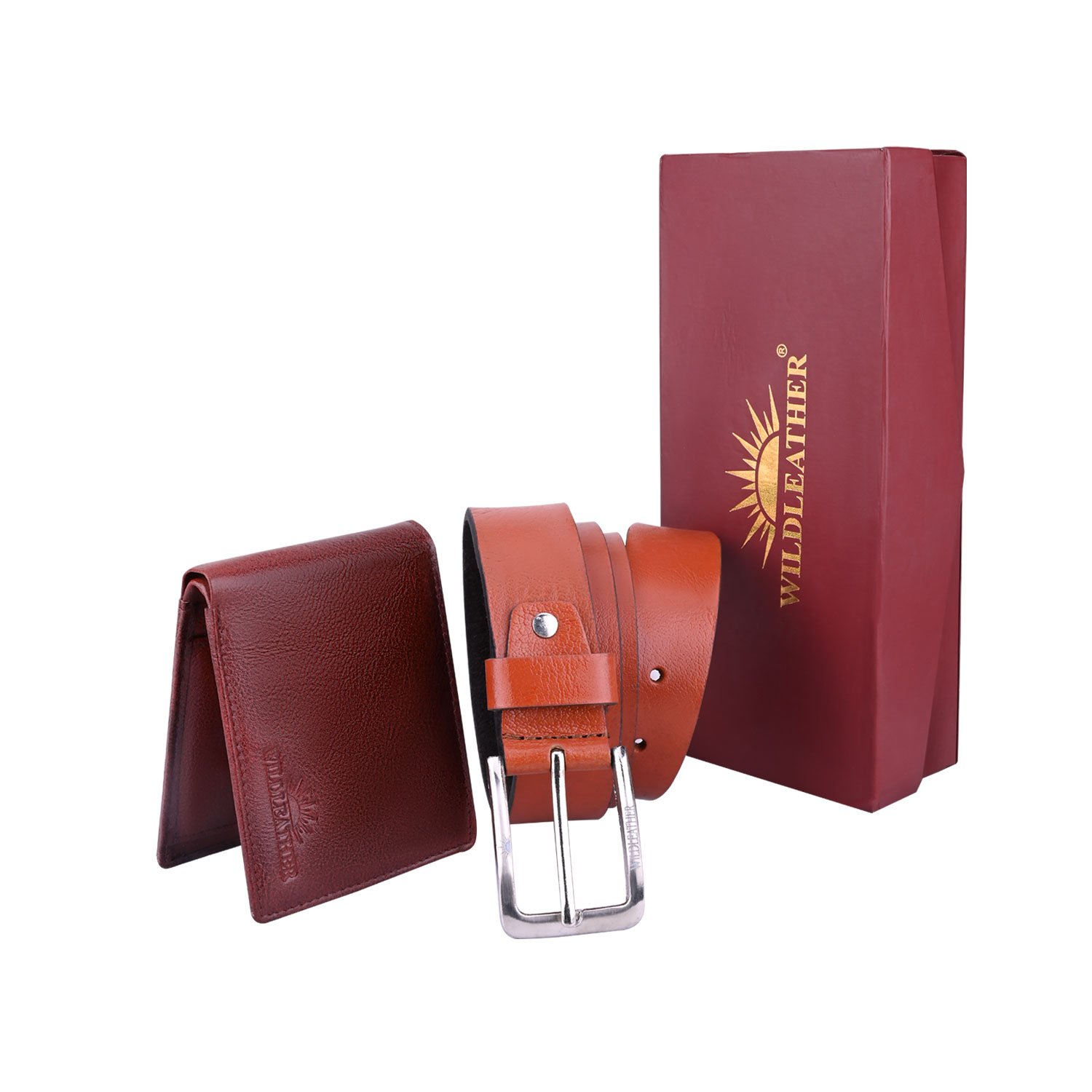 Wildleather Men's Genuine Leather Belt and Wallet Gift Combo Set (CMB110-102) – Premium Gift Box Included - Image 8