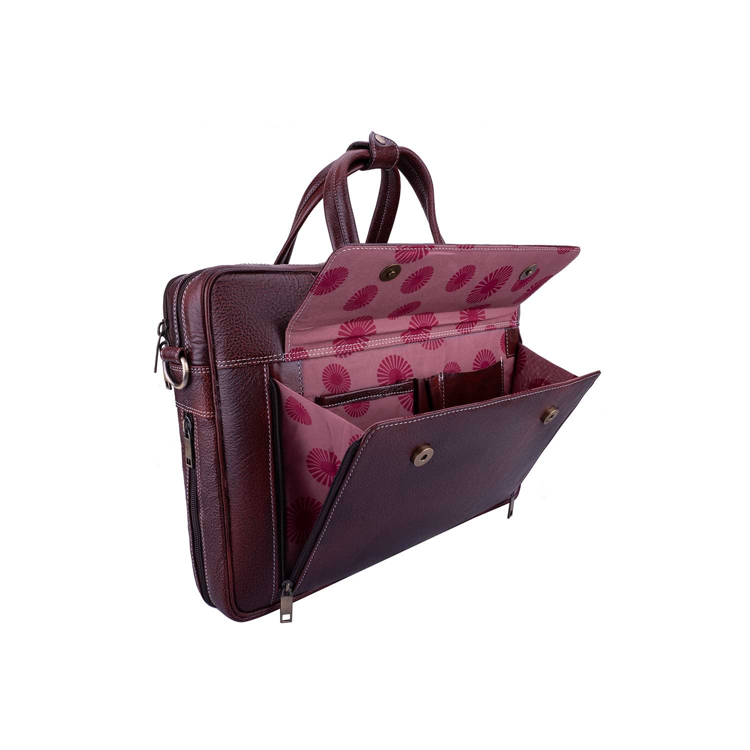 Wildleather Men’s Genuine Leather Executive Office & Laptop Messenger Bag(OFL107-207 ) - Image 7